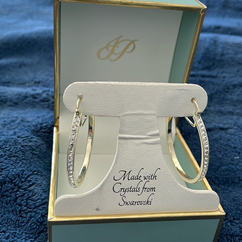 New Swarovski crystal earrings